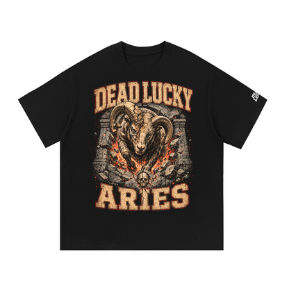 Dead Lucky Aries | Essential Cotton T-Shirt