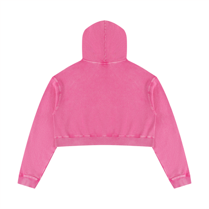 Women’s Mineral Washed Crop Hoodie