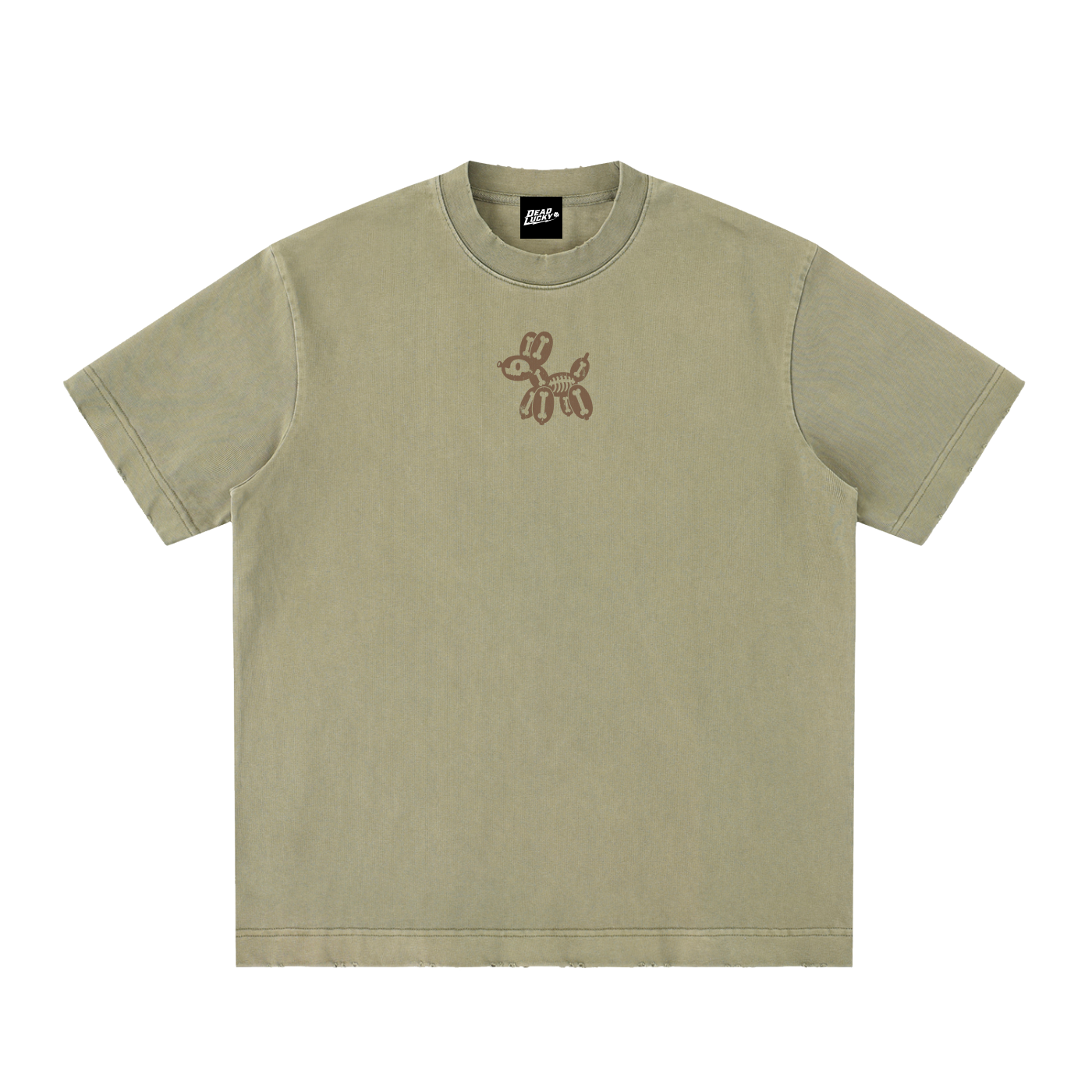What's Inside Heavyweight Vintage Washed Frayed T-Shirt