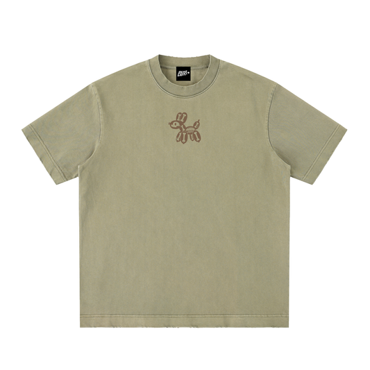 What's Inside Heavyweight Vintage Washed Frayed T-Shirt