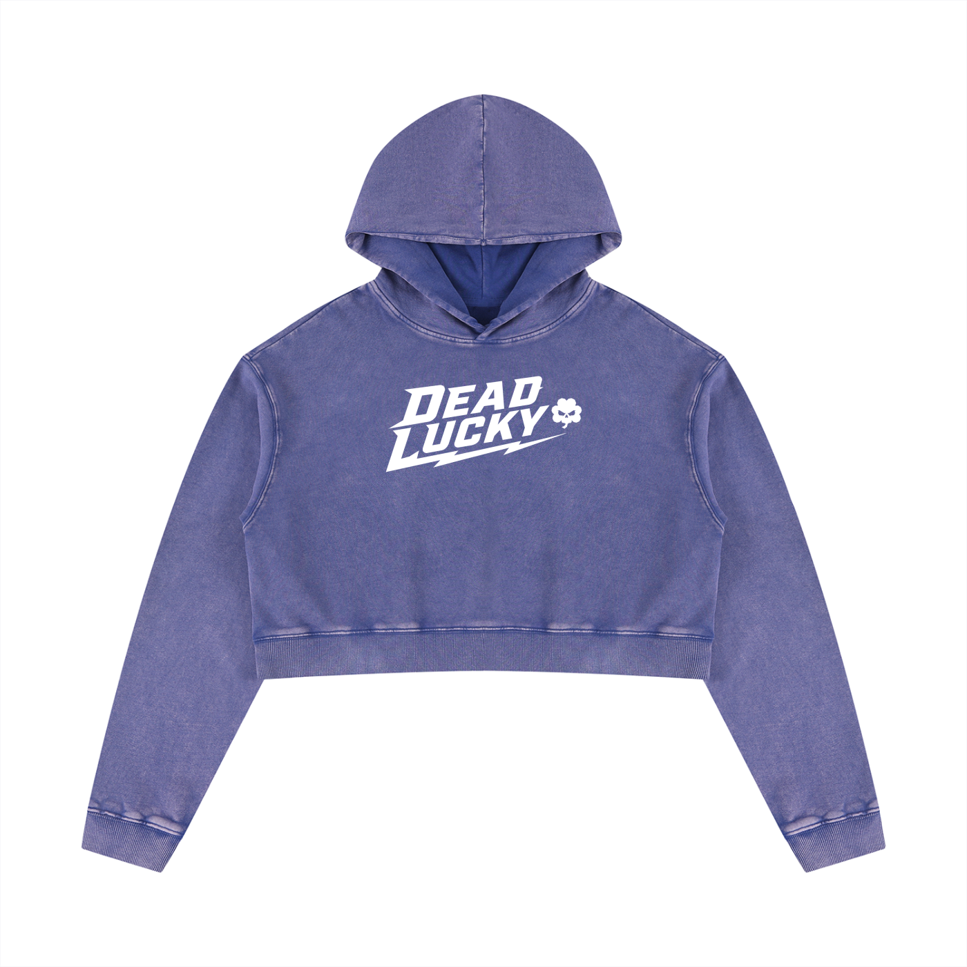 Women’s Mineral Washed Crop Hoodie