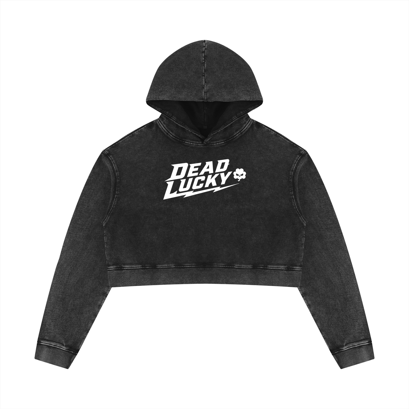 Women’s Mineral Washed Crop Hoodie