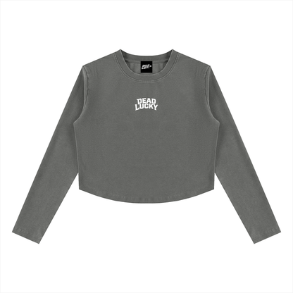 Dead Lucky Women's Vintage Wash Slim T-Shirt